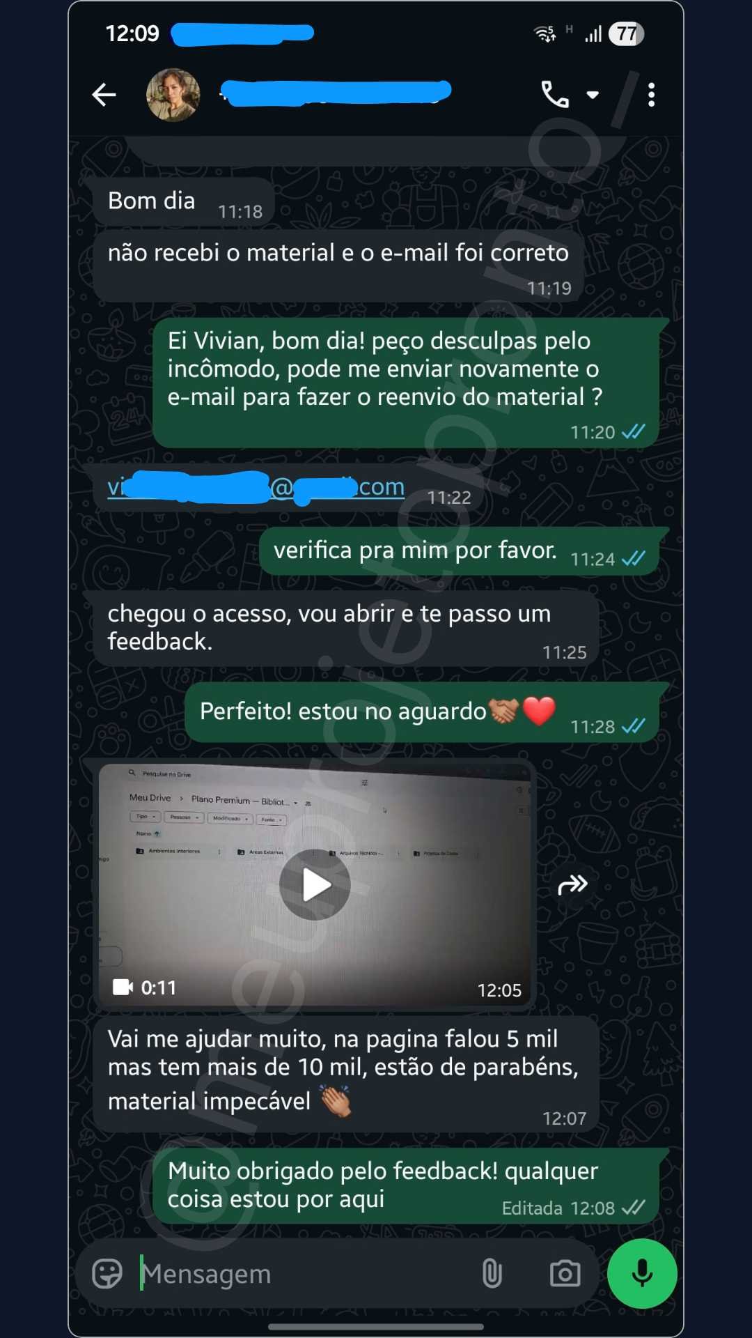 Depoimento de cliente - material impecável, mais de 10 mil projetos